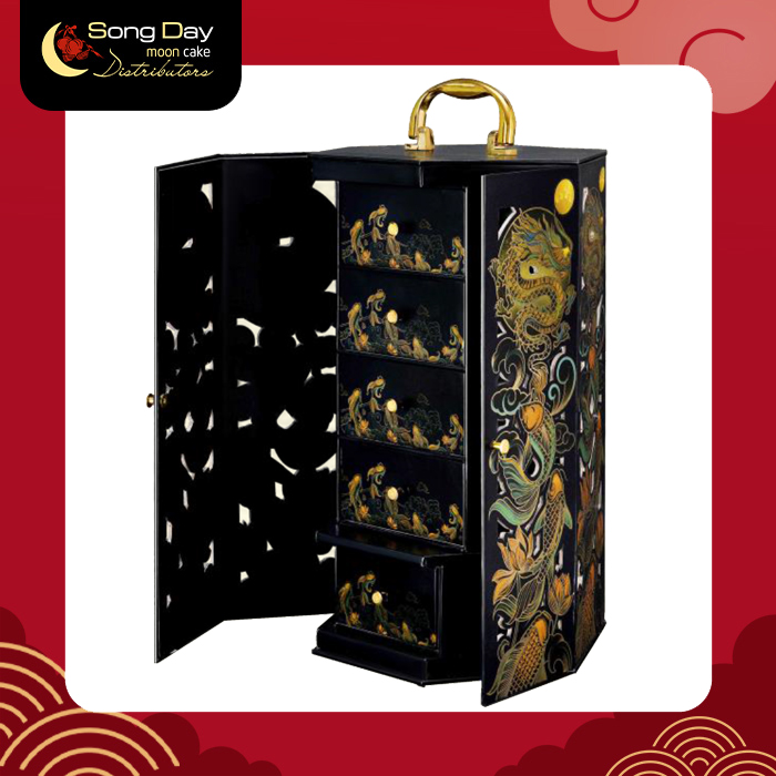 G4_Hộp Kinh Đô Trăng Vàng 4 bánh Black & Gold